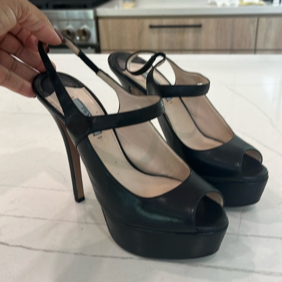 Prada peep toe platform heels - Picture 1 of 10